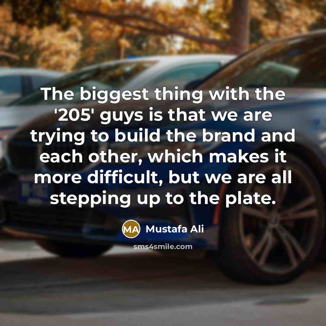 “The biggest thing with the '205' guys is that we…” quote by Mustafa Ali