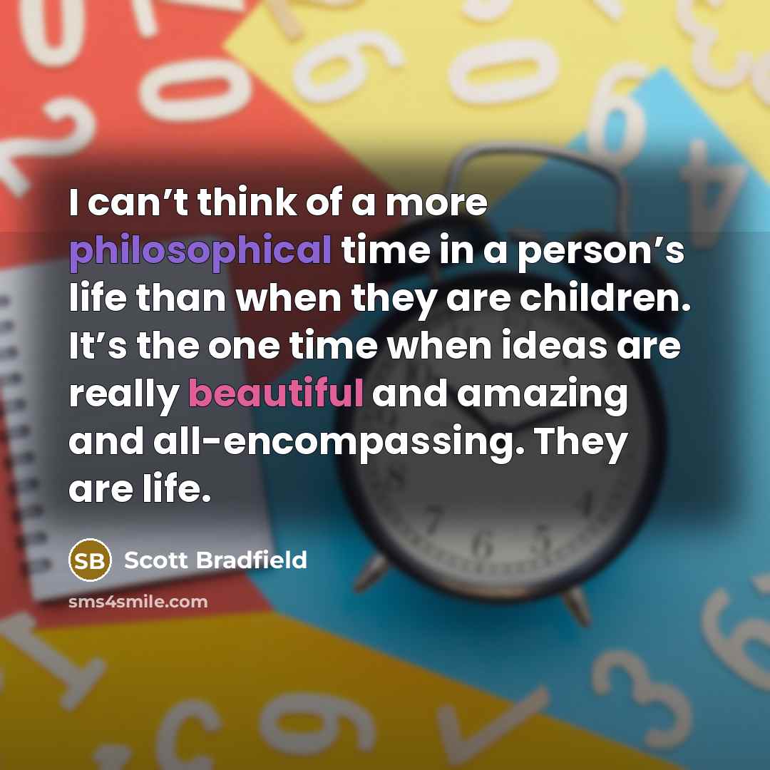 “I can’t think of a more philosophical time in a…” quote by Scott Bradfield