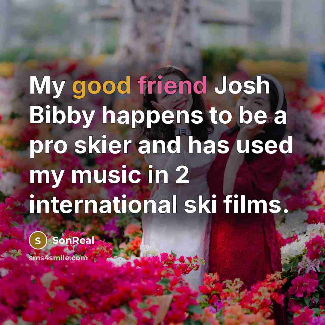 “My good friend Josh Bibby happens to be a pro…” quote by SonReal