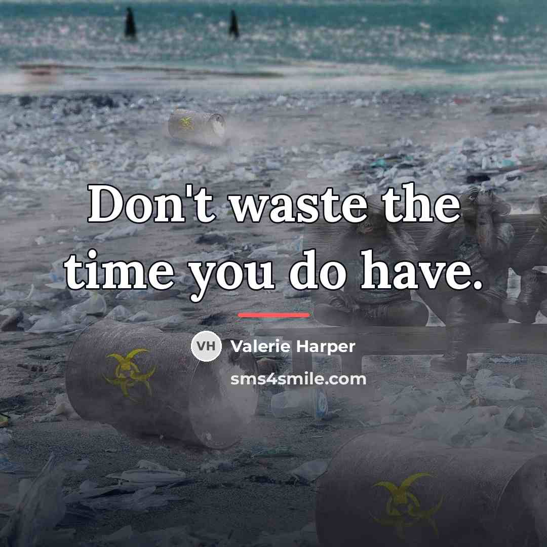 “Don't waste the time you do have.…” quote by Valerie Harper