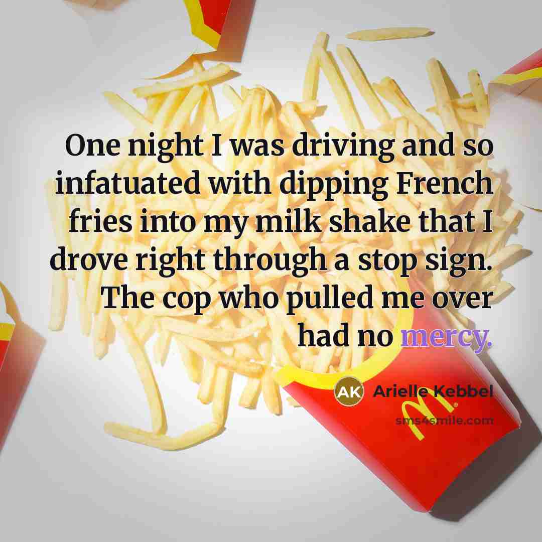 “One night I was driving and so infatuated with dipping…” quote by Arielle Kebbel