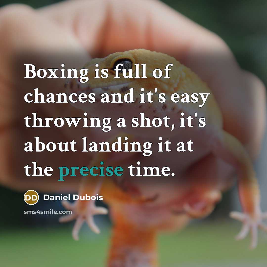 “Boxing is full of chances and it's easy throwing a…” quote by Daniel Dubois