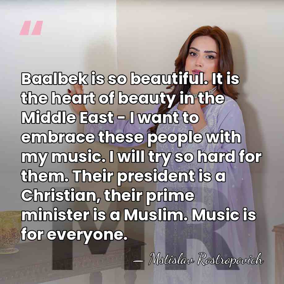 Baalbek is so beautiful. It is the heart of beauty in the&hellip; - Mstislav Rostropovich