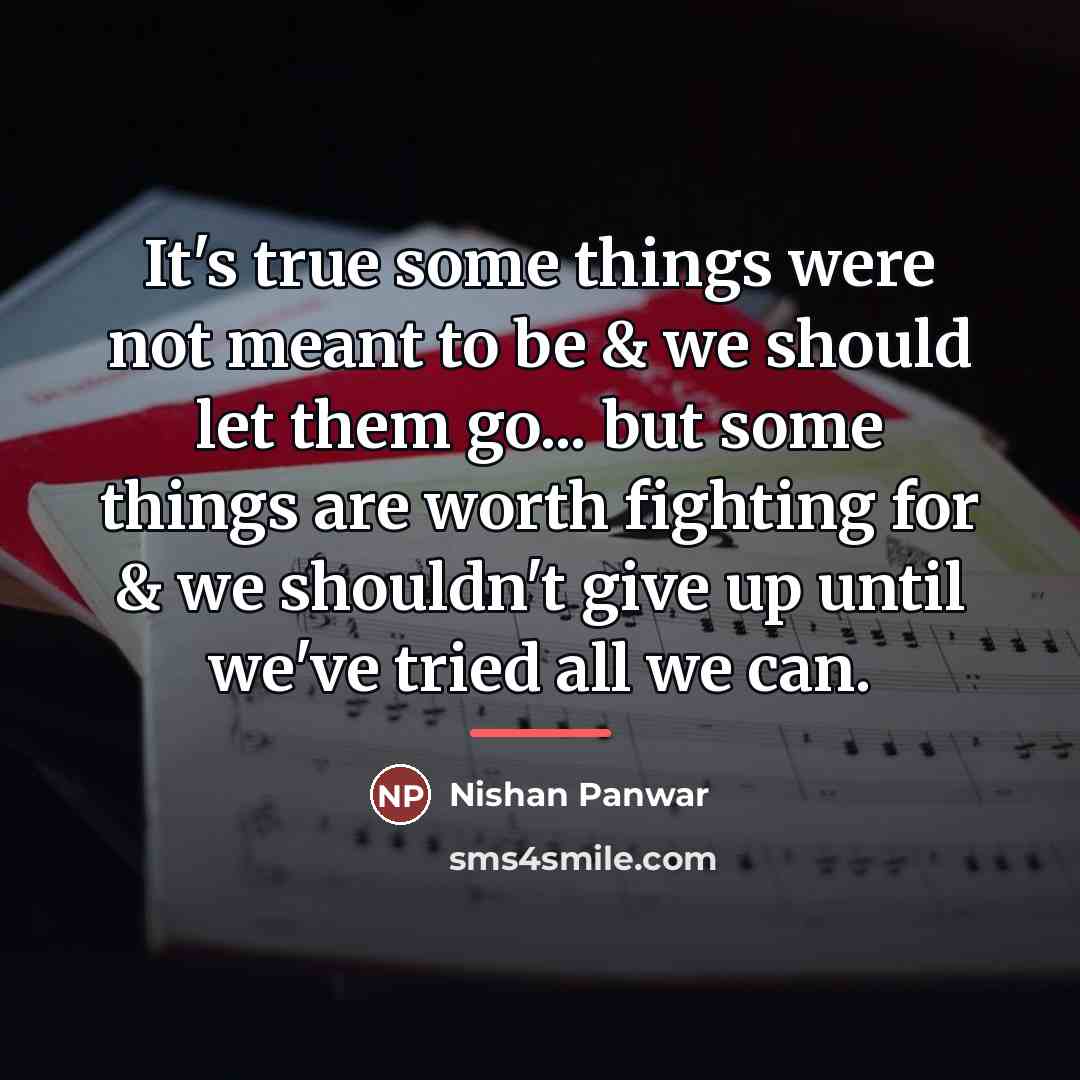 “It's true some things were not meant to be &…” quote by Nishan Panwar