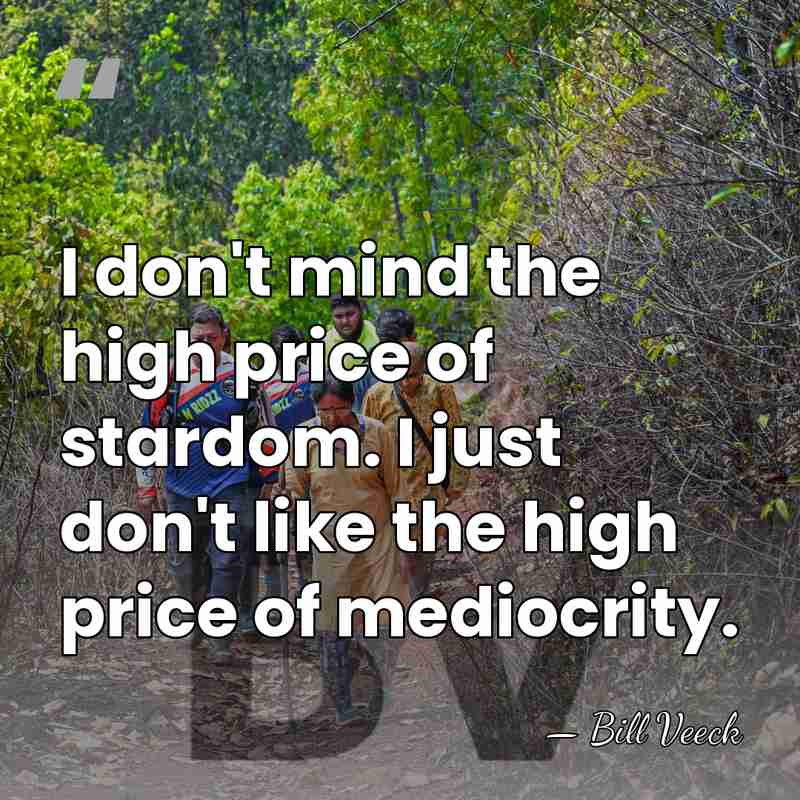 I don't mind the high price of stardom. I just don't like&hellip; - Bill Veeck