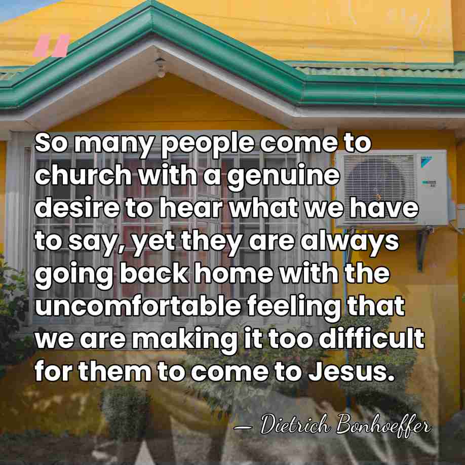 So many people come to church with a genuine desire to hear&hellip; - Dietrich Bonhoeffer