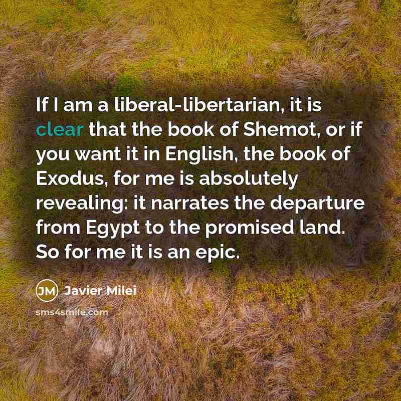 “If I am a liberal-libertarian, it is clear that the…” quote by Javier Milei