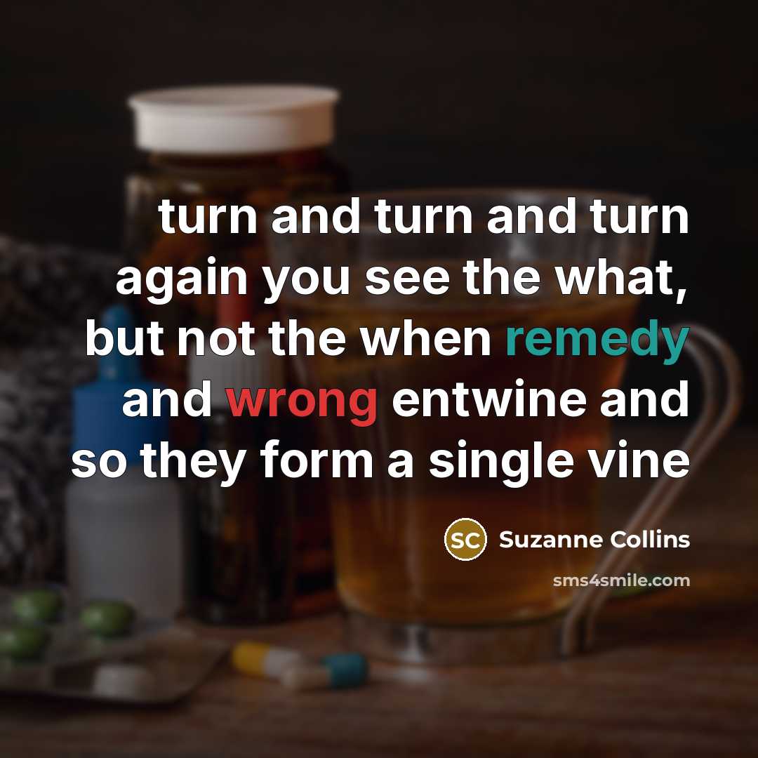“turn and turn and turn again you see the what,…” quote by Suzanne Collins