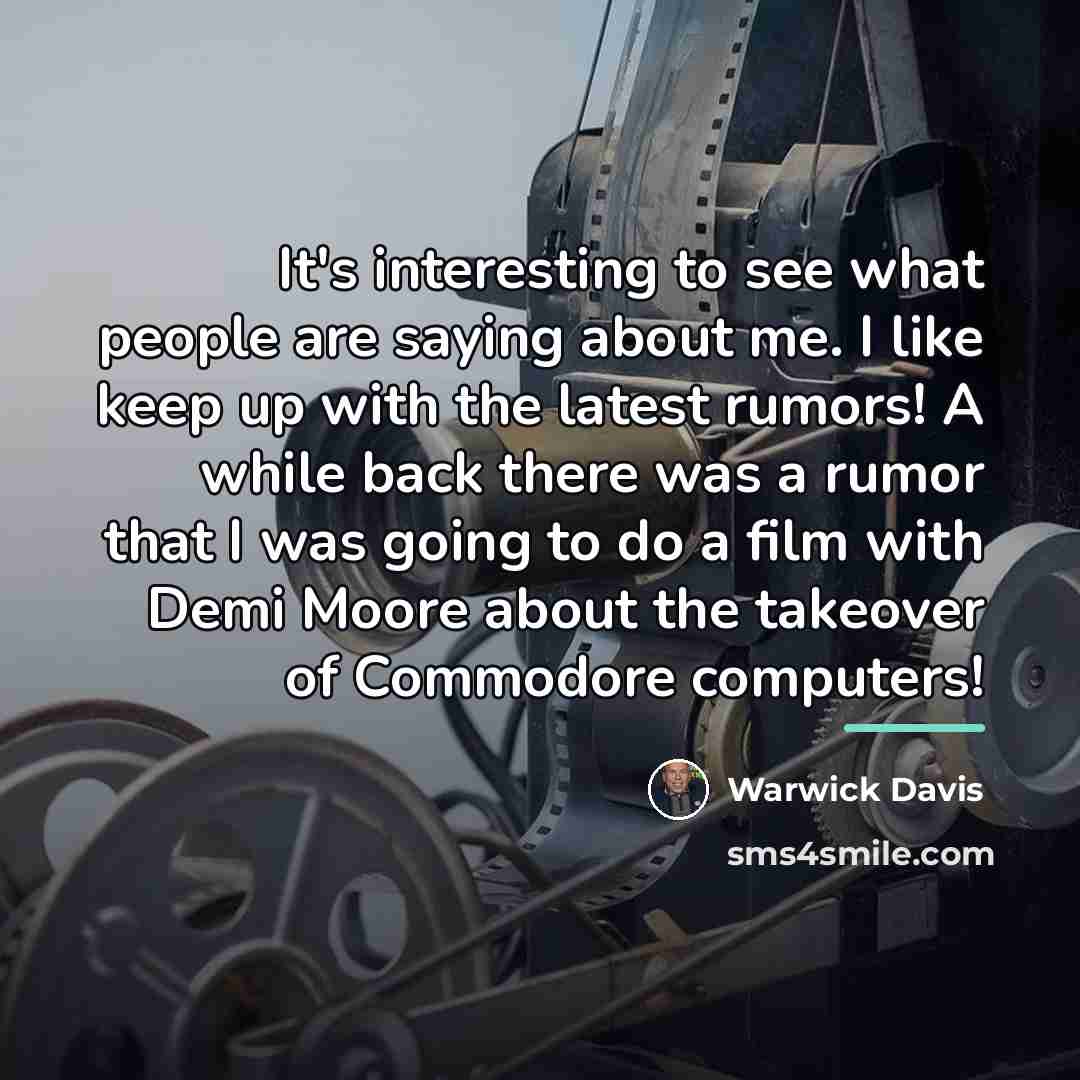 “It's interesting to see what people are saying about me.…” quote by Warwick Davis