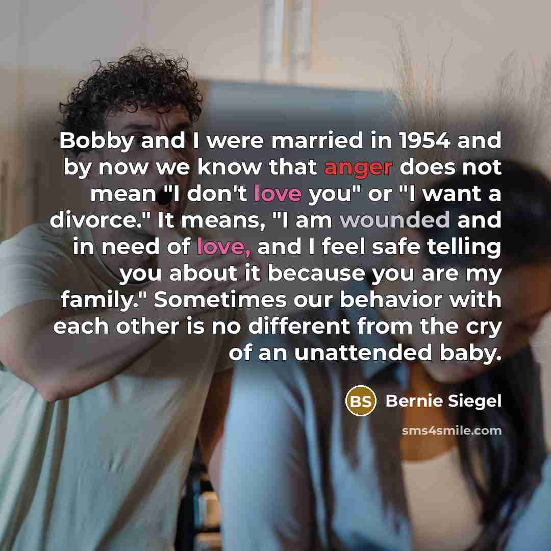 “Bobby and I were married in 1954 and by now…” quote by Bernie Siegel