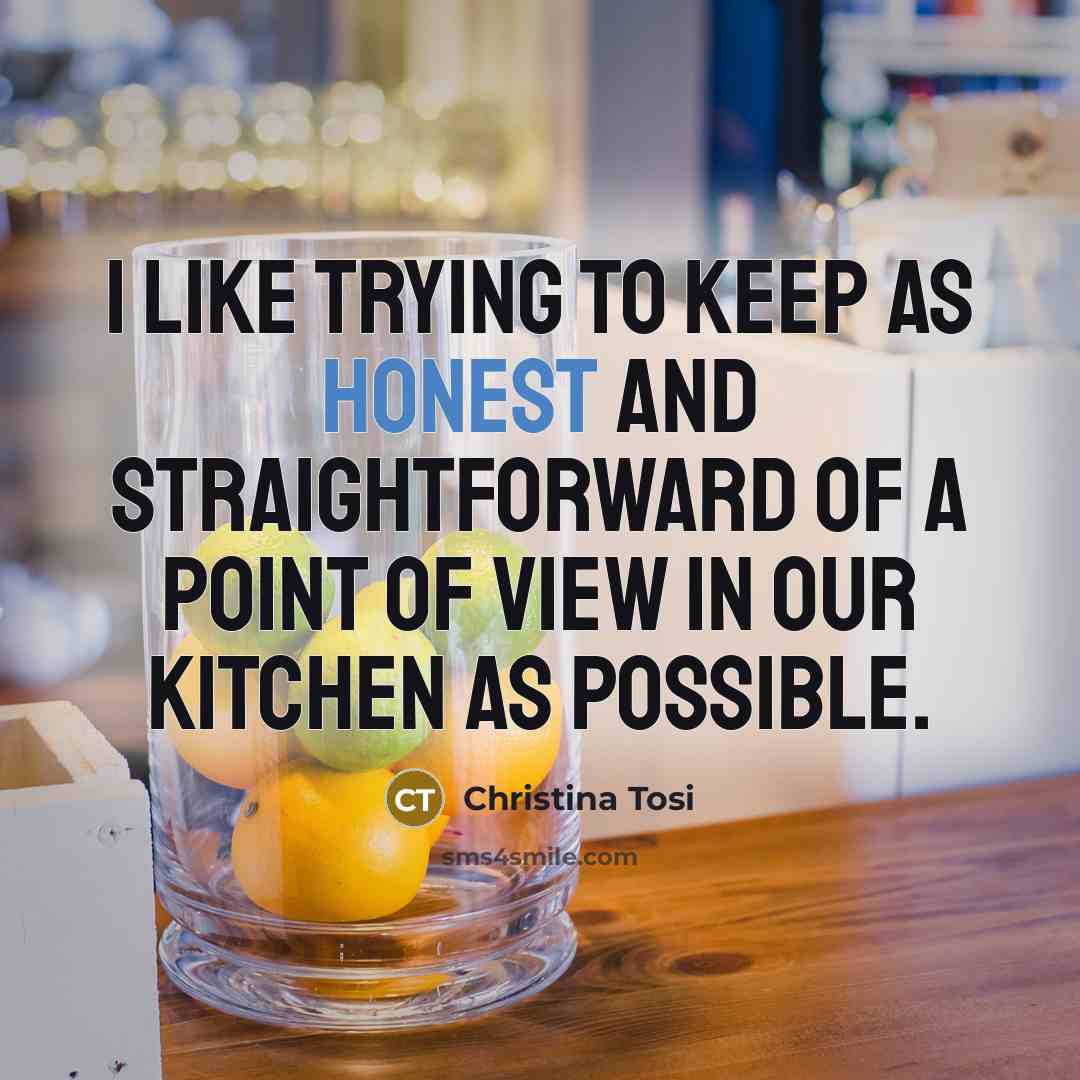 “I like trying to keep as honest and straightforward of…” quote by Christina Tosi