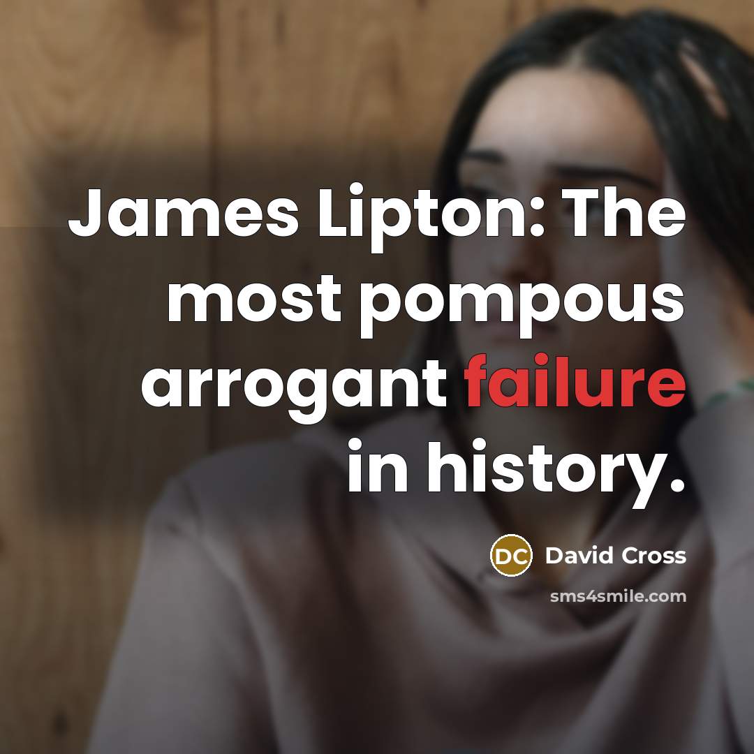 “James Lipton: The most pompous arrogant failure in history.…” quote by David Cross