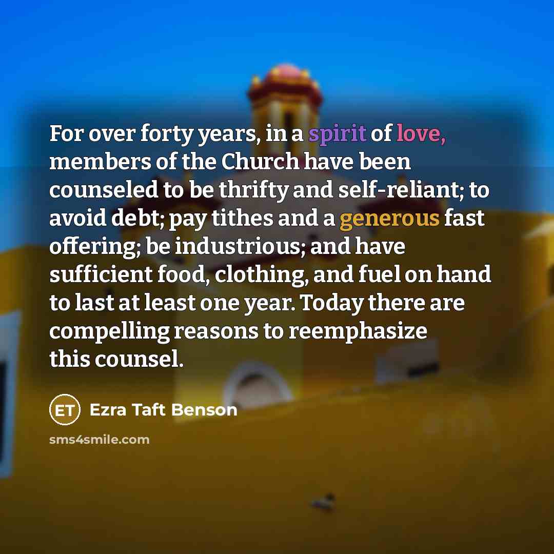 “For over forty years, in a spirit of love, members…” quote by Ezra Taft Benson