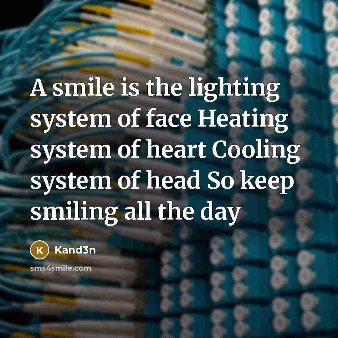 “A smile is the lighting system of face Heating system…” quote by Kand3n