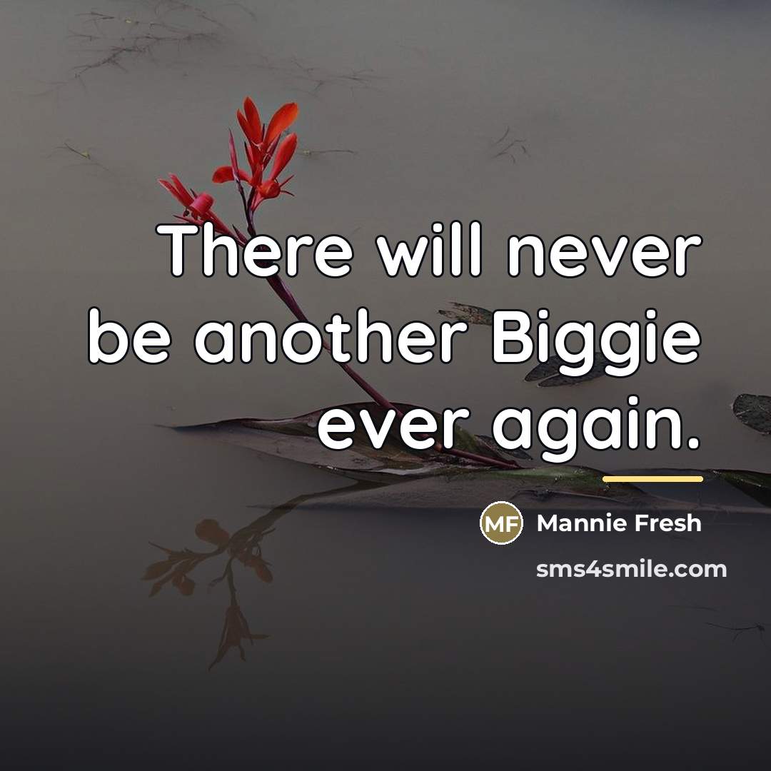 “There will never be another Biggie ever again.…” quote by Mannie Fresh