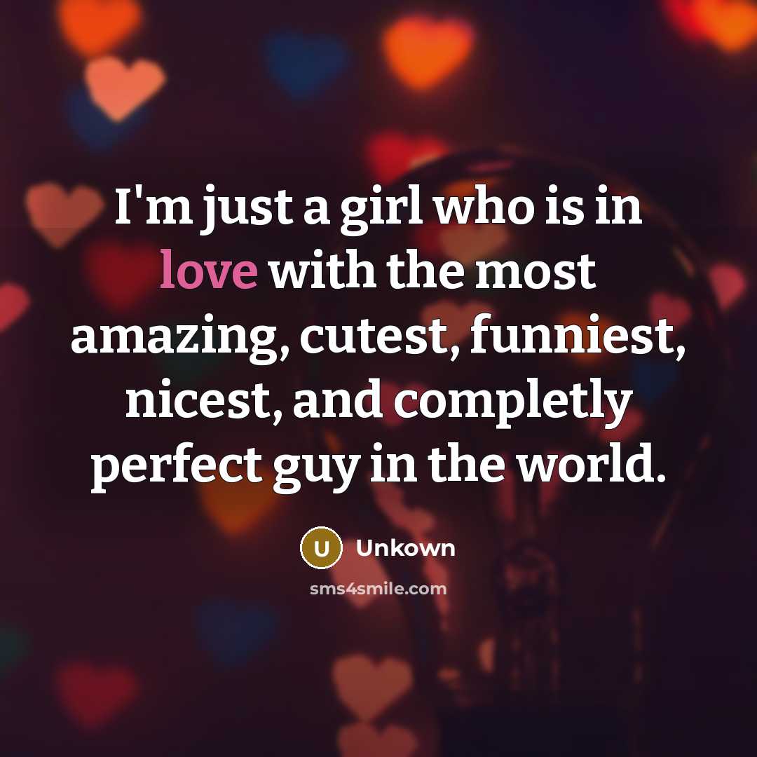 “I'm just a girl who is in love with the…” quote by Unkown