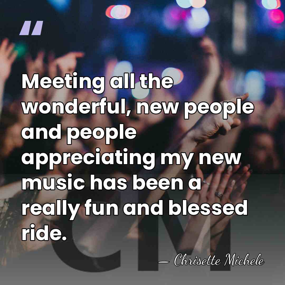 Meeting all the wonderful, new people and people appreciating my new music&hellip; - Chrisette Michele