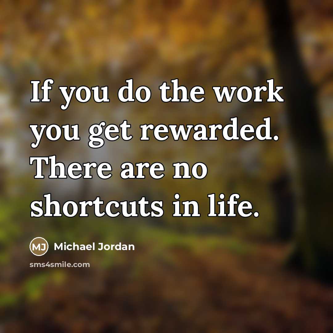 “If you do the work you get rewarded. There are…” quote by Michael Jordan