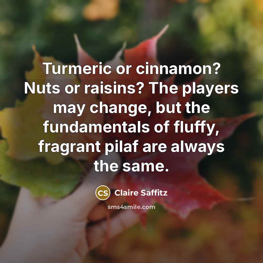 “Turmeric or cinnamon? Nuts or raisins? The players may change,…” quote by Claire Saffitz
