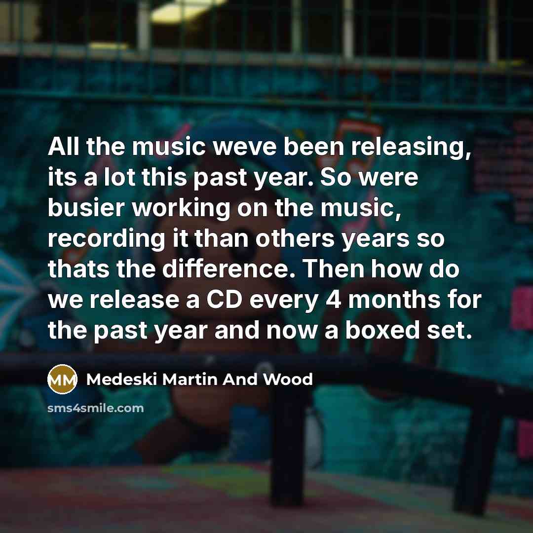 “All the music weve been releasing, its a lot this…” quote by Medeski Martin And Wood