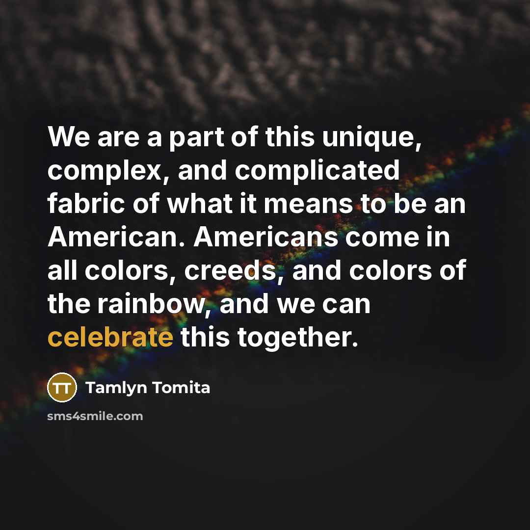“We are a part of this unique, complex, and complicated…” quote by Tamlyn Tomita