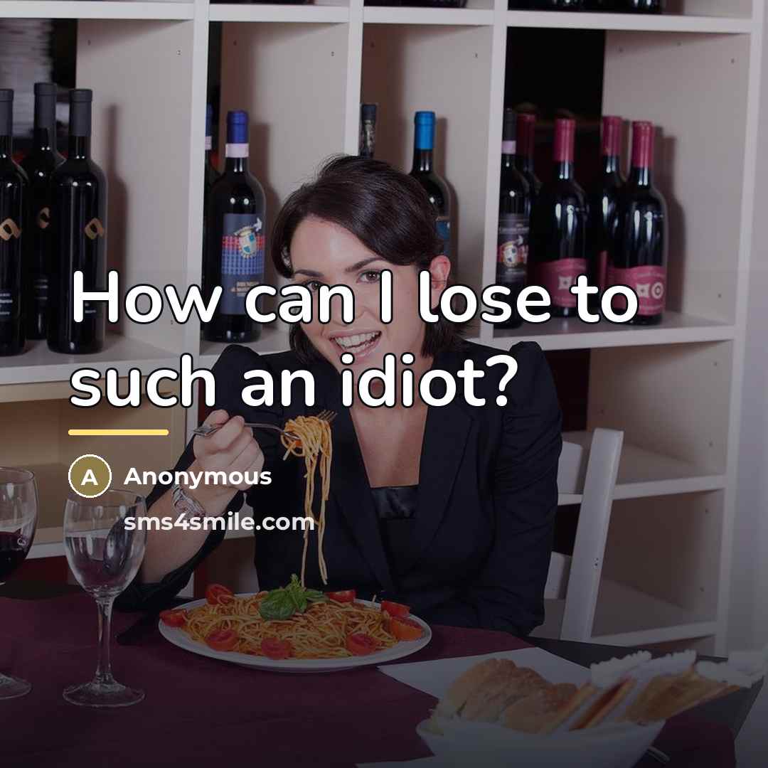 “How can I lose to such an idiot?…” quote by Aaron Nimzovich