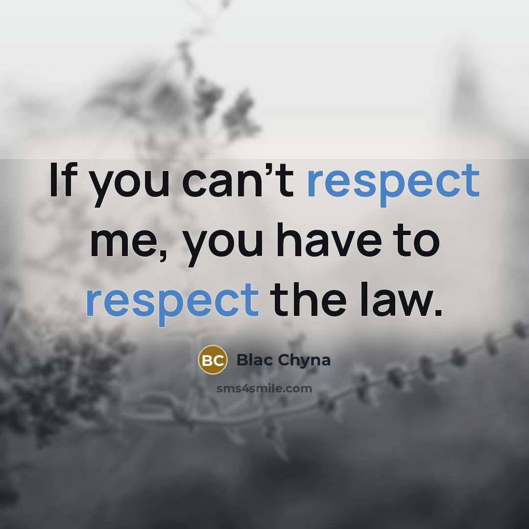“If you can't respect me, you have to respect the…” quote by Blac Chyna