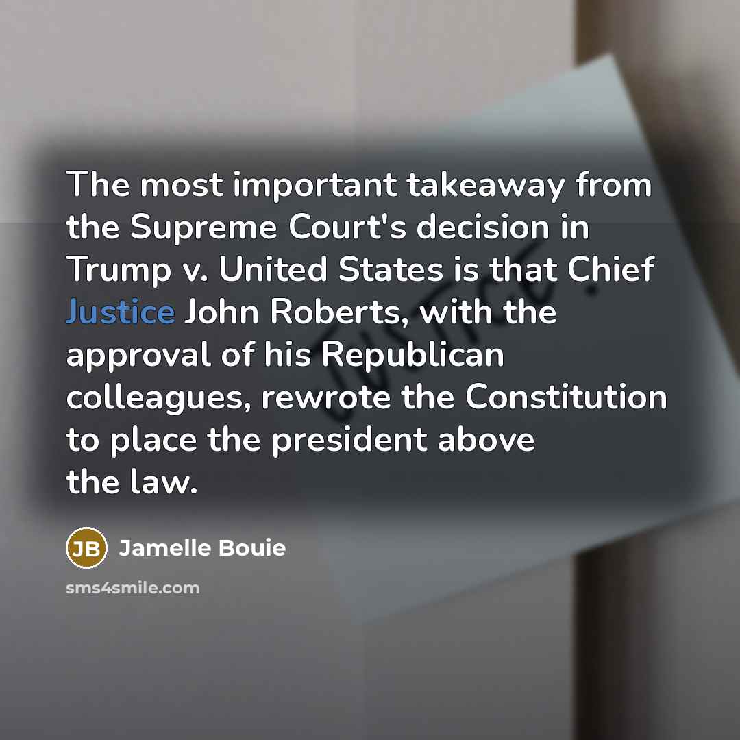“The most important takeaway from the Supreme Court's decision in…” quote by Jamelle Bouie