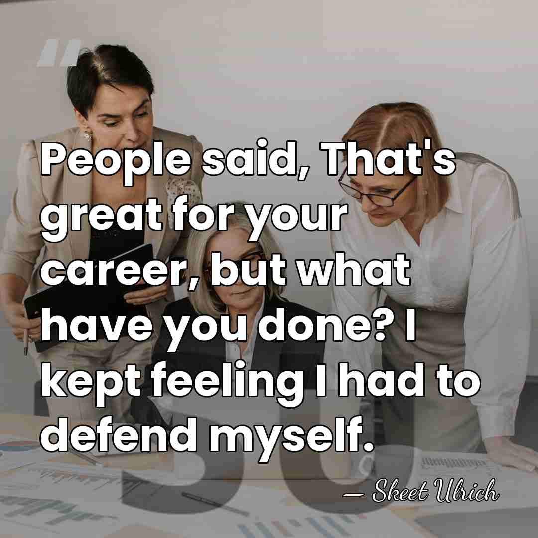 People said, That's great for your career, but what have you done?&hellip; - Skeet Ulrich