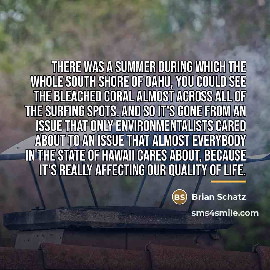 “There was a summer during which the whole South Shore…” quote by Brian Schatz