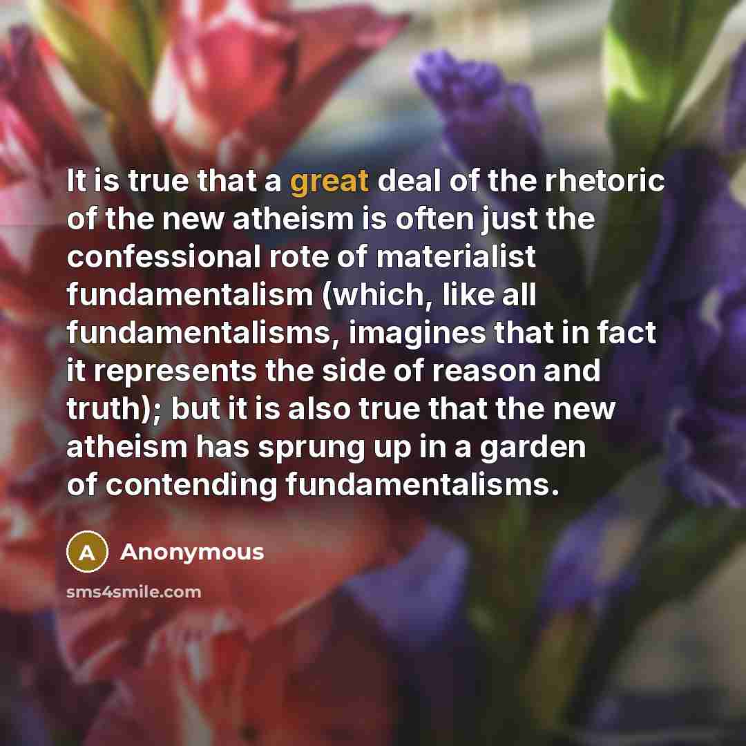 “It is true that a great deal of the rhetoric…” quote by Anonymous