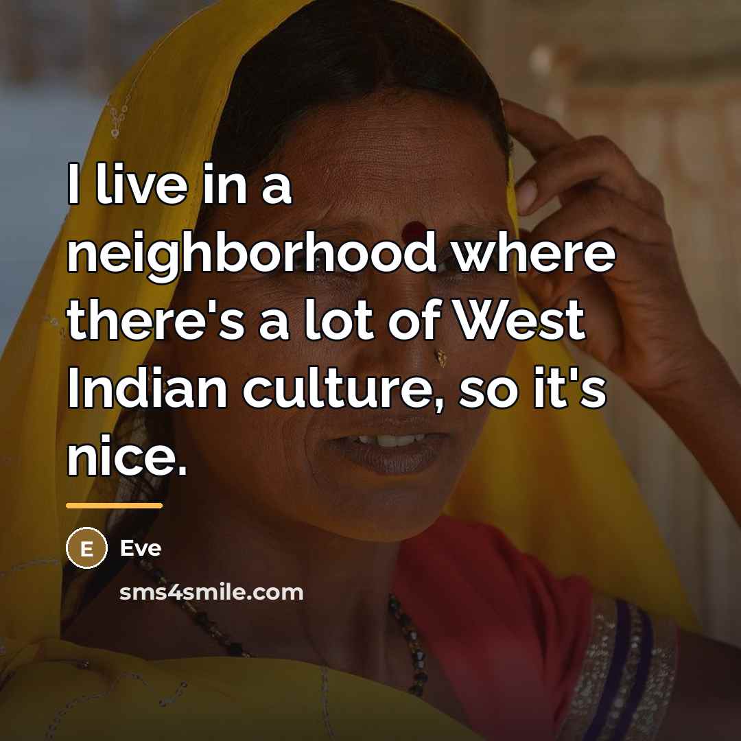 “I live in a neighborhood where there's a lot of…” quote by Eve