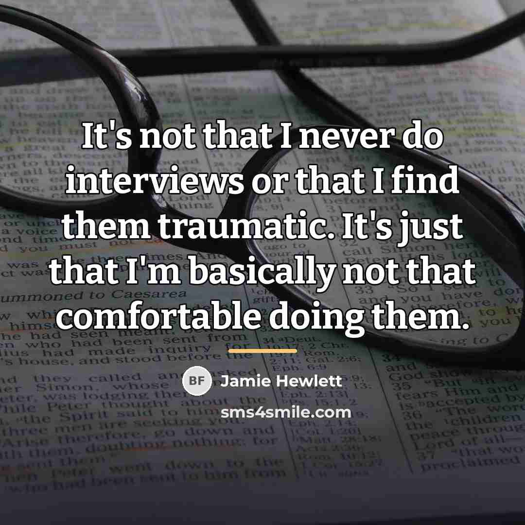 “It's not that I never do interviews or that I…” quote by Jamie Hewlett