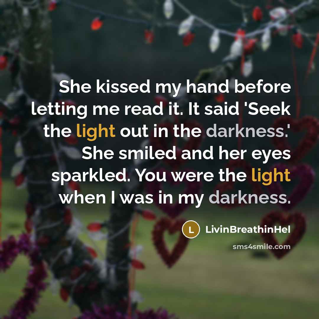 “She kissed my hand before letting me read it. It…” quote by LivinBreathinHel