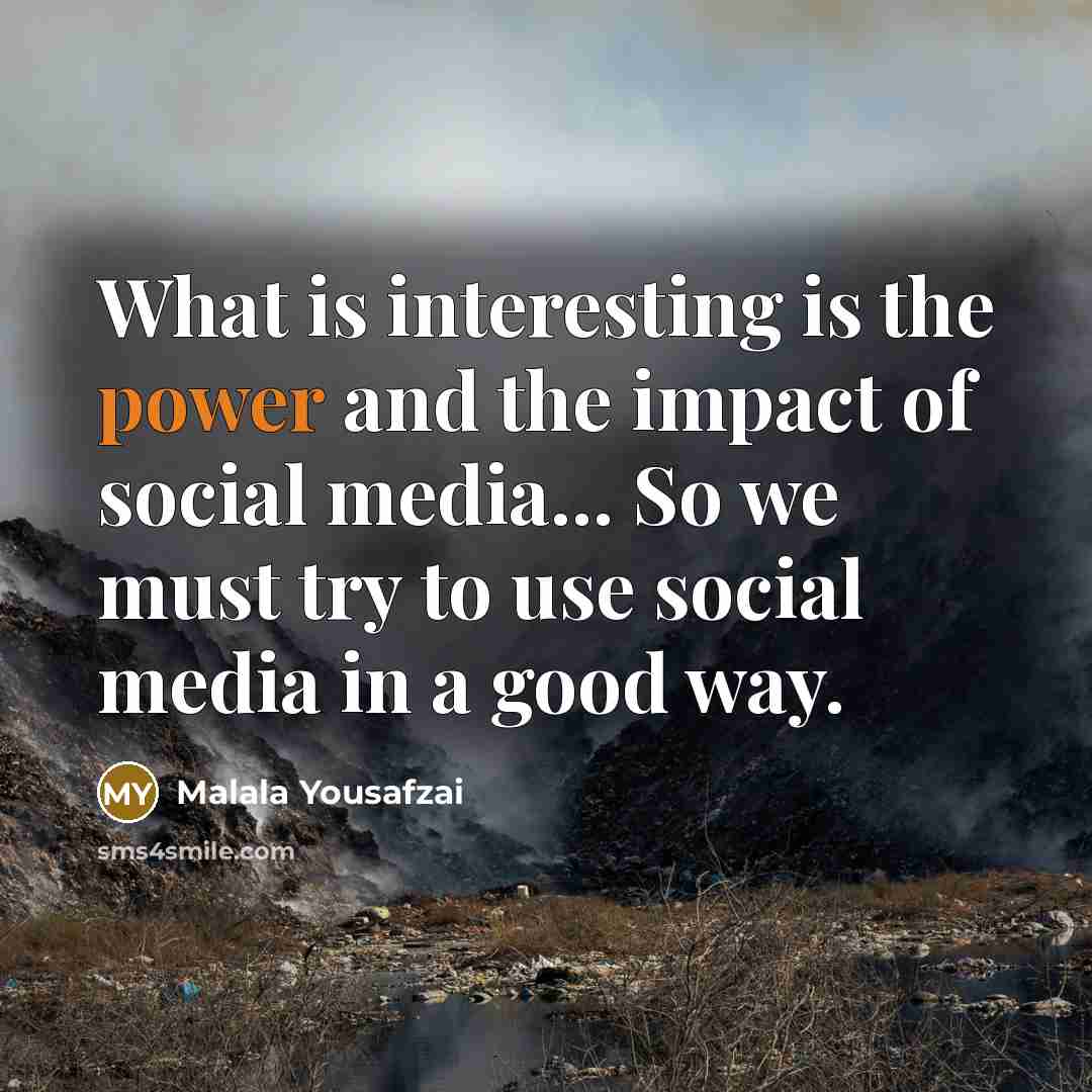 “What is interesting is the power and the impact of…” quote by Malala Yousafzai