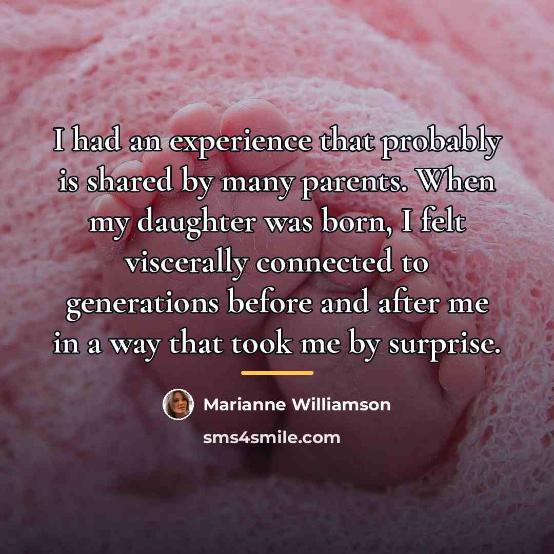 “I had an experience that probably is shared by many…” quote by Marianne Williamson