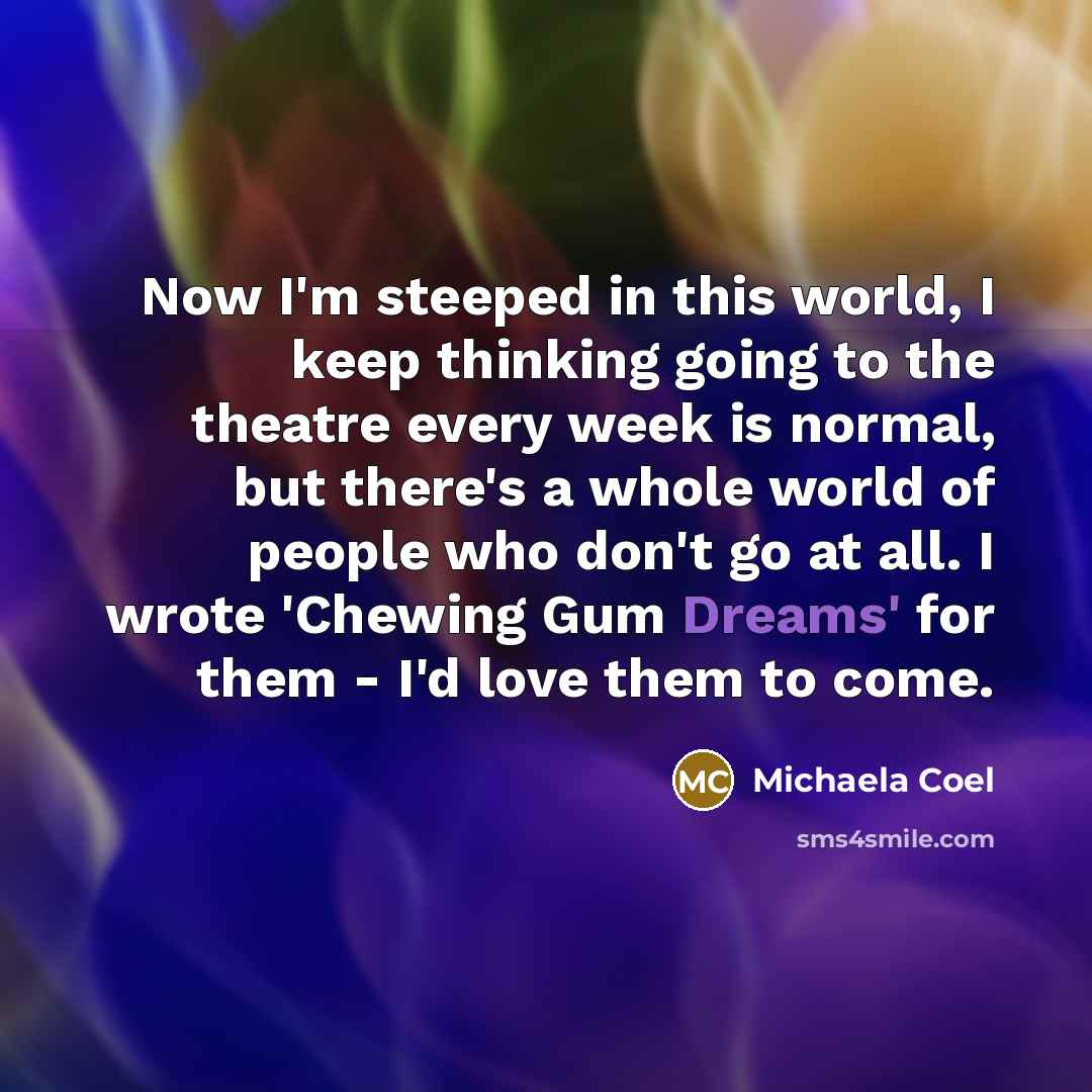 “Now I'm steeped in this world, I keep thinking going…” quote by Michaela Coel