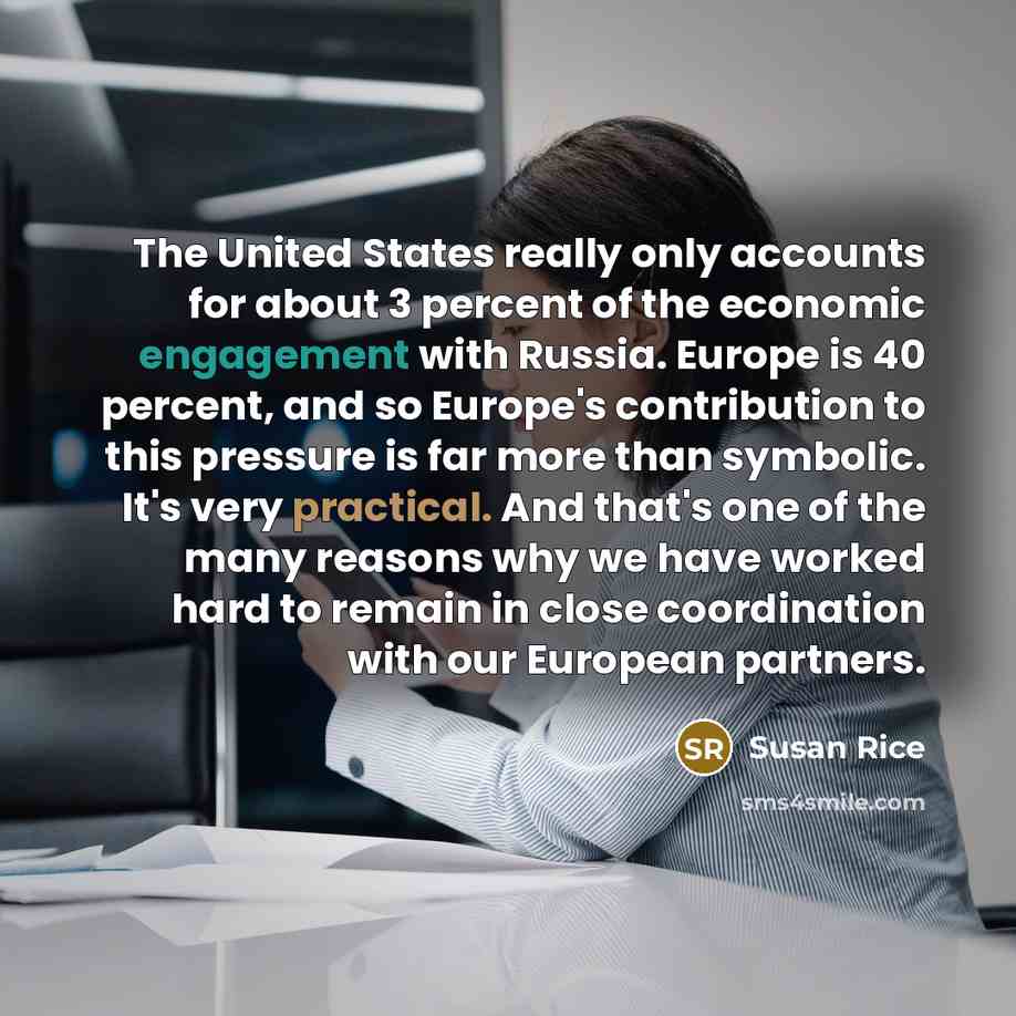 “The United States really only accounts for about 3 percent…” quote by Susan Rice
