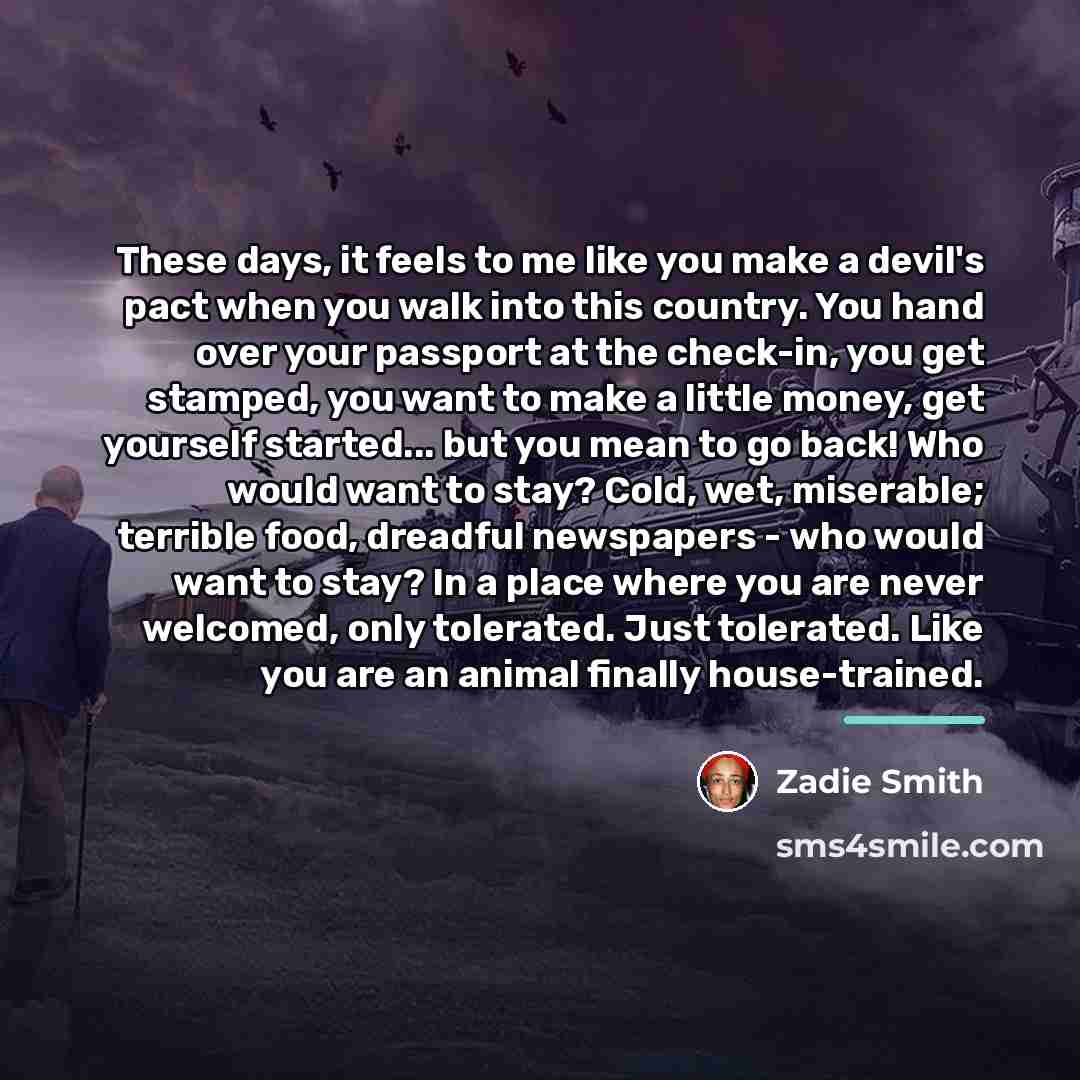 “These days, it feels to me like you make a…” quote by Zadie Smith