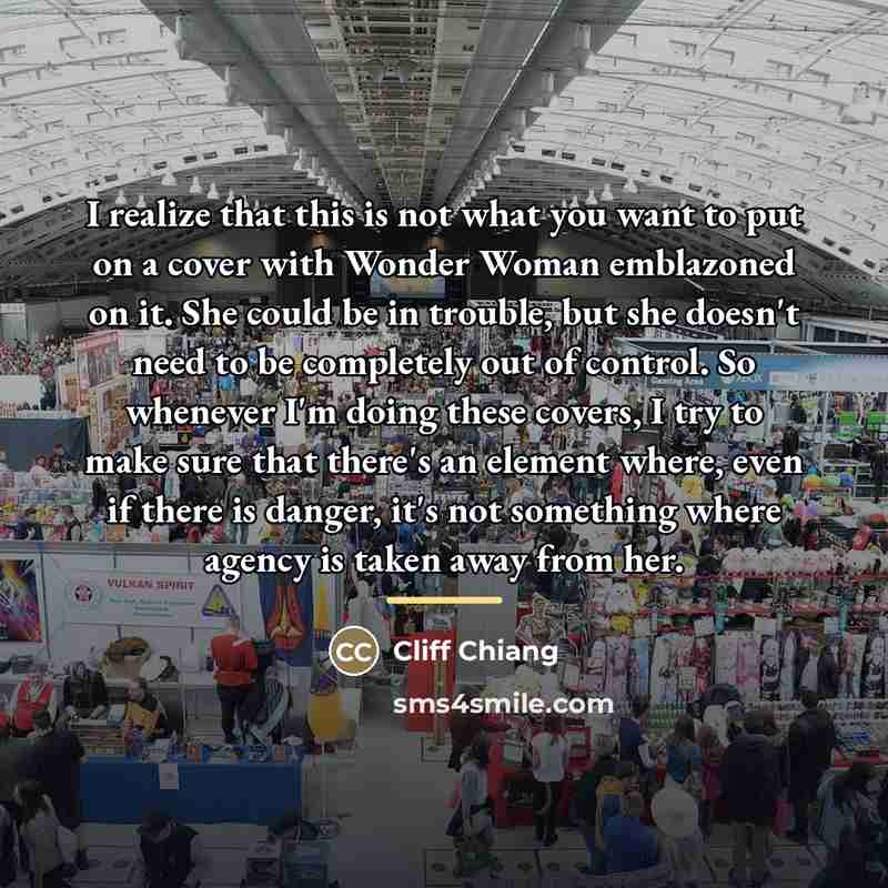 “I realize that this is not what you want to…” quote by Cliff Chiang