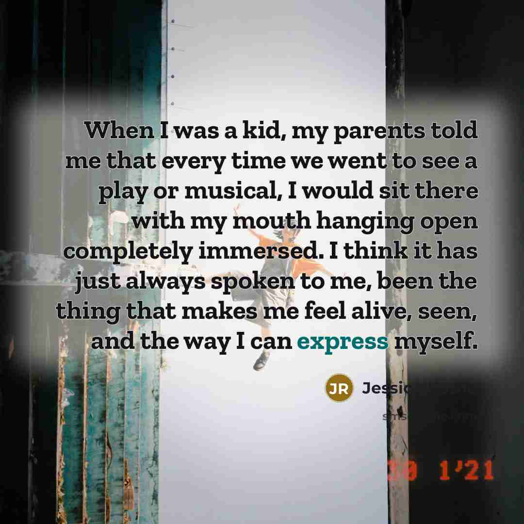 “When I was a kid, my parents told me that…” quote by Jessica Rothe