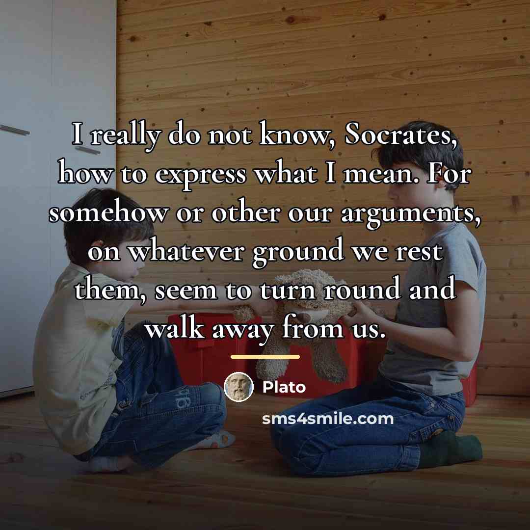 “I really do not know, Socrates, how to express what…” quote by Plato