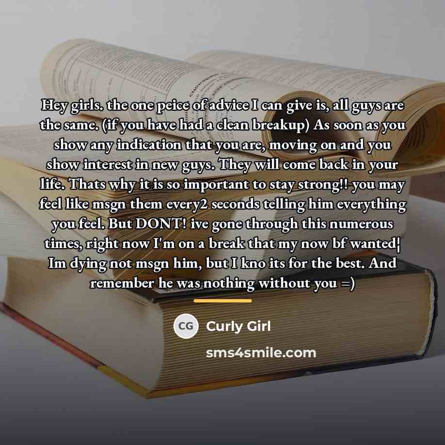 “Hey girls. the one peice of advice I can give…” quote by Curly Girl