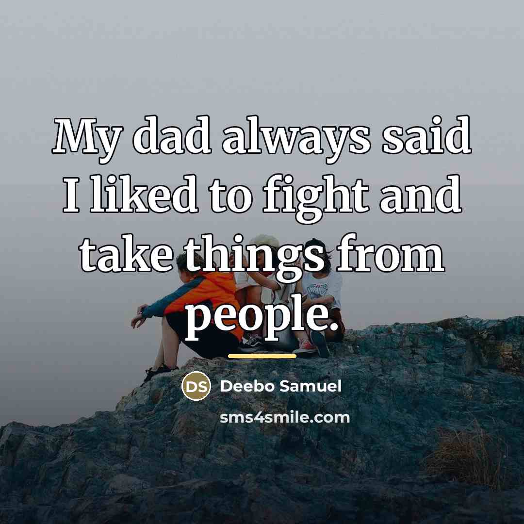 “My dad always said I liked to fight and take…” quote by Deebo Samuel