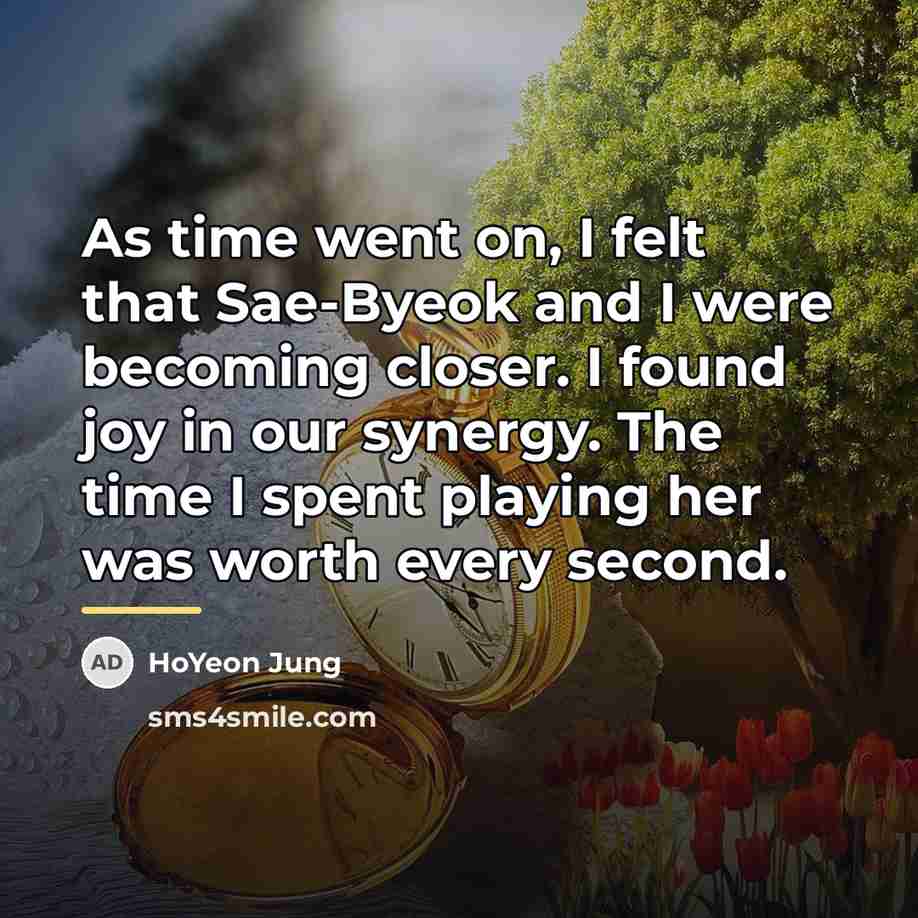 “As time went on, I felt that Sae-Byeok and I…” quote by HoYeon Jung
