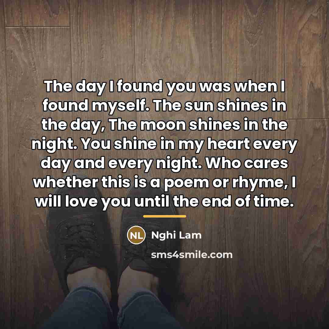 “The day I found you was when I found myself.…” quote by Nghi Lam