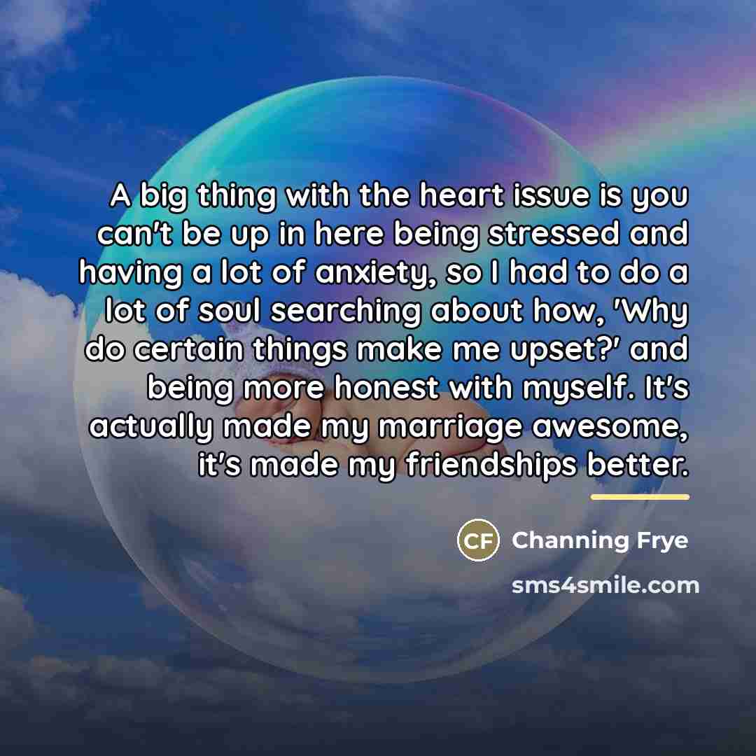 “A big thing with the heart issue is you can't…” quote by Channing Frye