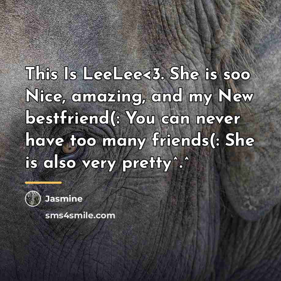 “This Is LeeLee…” quote by Jasmine