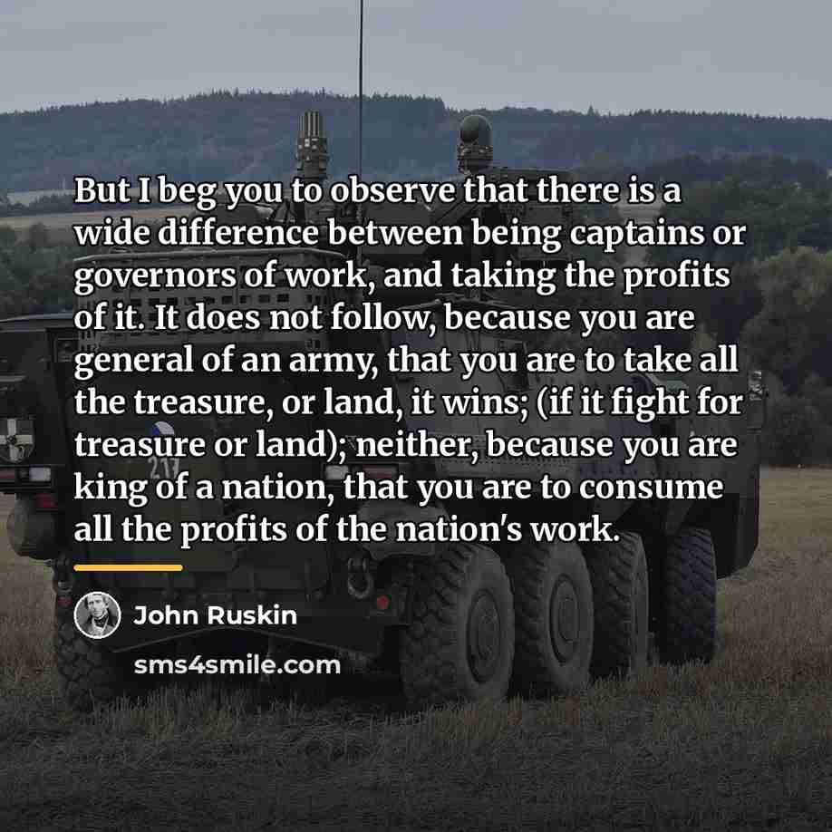 “But I beg you to observe that there is a…” quote by John Ruskin