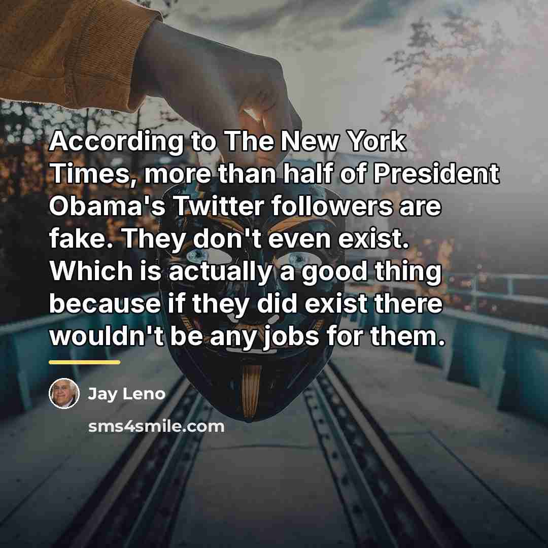 “According to The New York Times, more than half of…” quote by Jay Leno